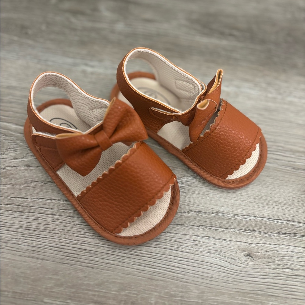 Baby sandals brown - baby girl shoes 130 size 4.5-5